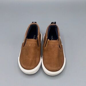 Nautica little boy Tan Slip-On Canvas Sneakers